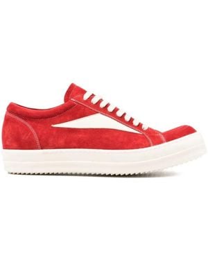 Rick Owens Vintage Low-Top Trainers - Red