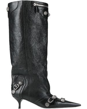 Balenciaga Solid Color Boots - Black