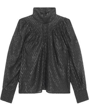 IRO High Collar Top - Grey