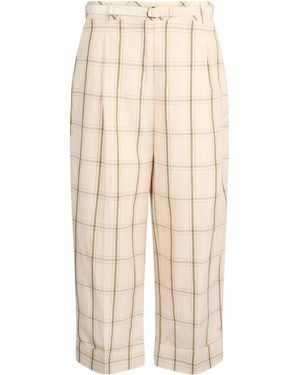 Liu Jo Check Pants - Natural