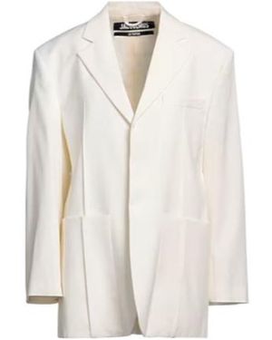 Jacquemus Single-Breasted Suit Jacket - White