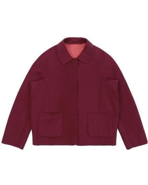 Weekend by Maxmara Long-Sleeved Short Style Casual Jacket - Red