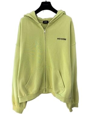 we11done Bead-Logo Hooded Jacket - Green