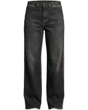 Gucci Stretch Webbing Details Jeans - Black