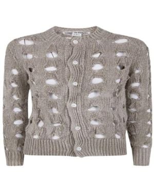 Comme des Garçons Long-Sleeved Knitwear - Grey