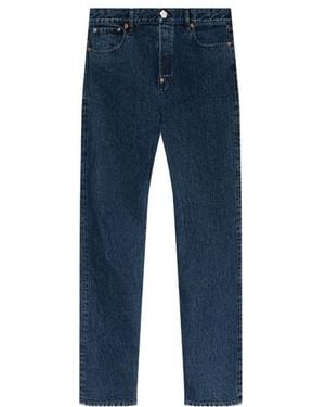 KENZO Signature Japanese Denim Straight Fit Jeans - Blue