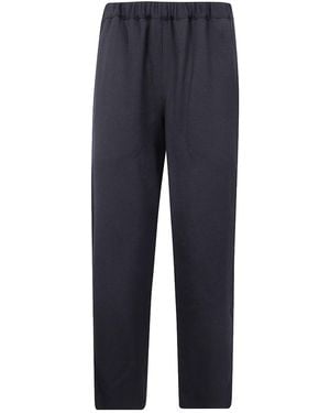 Comme des Garçons Comme Des Garçons Comme Des Garçons Elasticated Waistband Straight Leg Pants - Blue