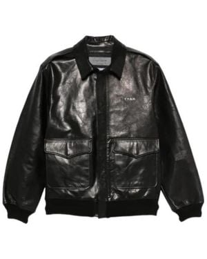 Yohji Yamamoto X Neighborhood Leather Jacket - Black
