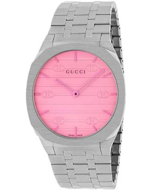 Gucci 25H Watch, 38Mm - Pink