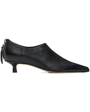 Aeyde Virun Pointed-Toe Kitten-Heel Boots - Black