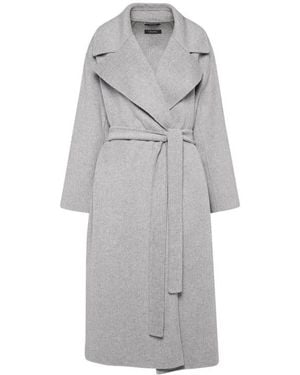 Max Mara Long-Sleeved Coat - Gray