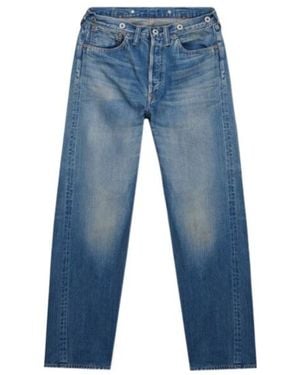 A.PRESSE No.22 Washed Wide Denim Trousers - Blue