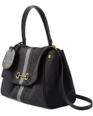 Gucci Paparazzo Medium Top Handle Bag - Black