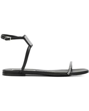 Stella McCartney Logo Flat Sandals - White