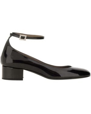 Roberto Festa Margot Mary Jane Flats - Black