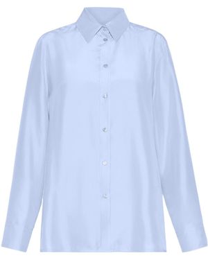 Weekend by Maxmara Wkdpalanca Habotai Shirt - Blue