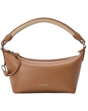 Loewe Mini Cala Braided-Handle Shoulder Bag - Brown