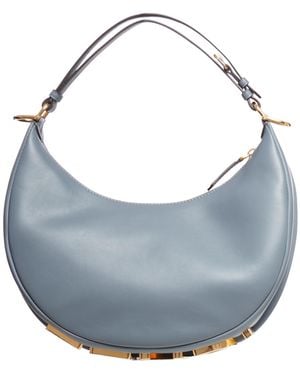 Fendi Graphy Zipped Shoulder Bag - Blue