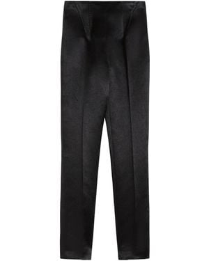 Sportmax High Waist Straight Leg Trousers - Black