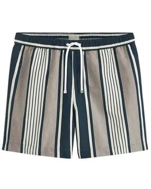 Dior Iviera Oblique Sun Stripes Swim Shorts - Black