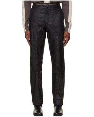 Kiko Kostadinov High-Waisted Casual Trousers - Black