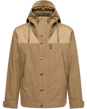 Moncler Givors Linen Hooded Jacket - Natural