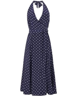 P.A.R.O.S.H. Dots Dress - Blue