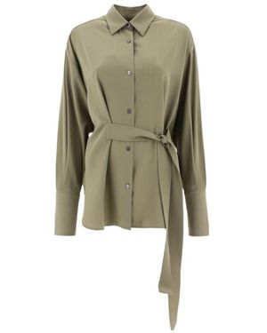 Studio Nicholson Long-Sleeved Strap Shirt - Green