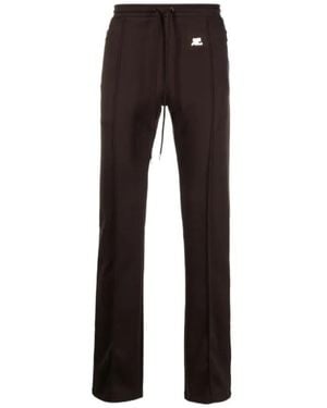 Courreges Logo Patch-Detail Pants - Black