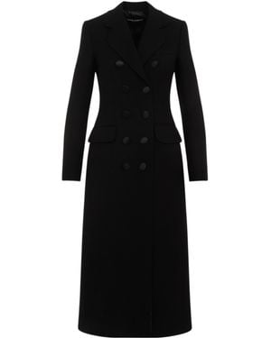 Dolce & Gabbana Double-Breasted Coat - Black