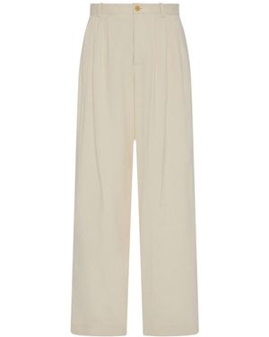 The Row Belt-Loop Casual Trousers - White