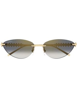 Cartier Cat-Eye Frame Sunglasses - White