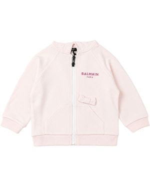 Balmain Long-Sleeve Sweatshirt - Pink
