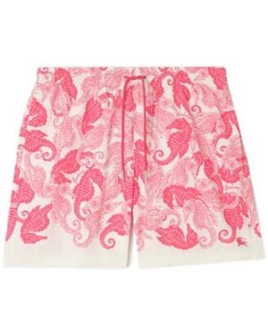 Burberry Seahorses Swim Shorts - Red