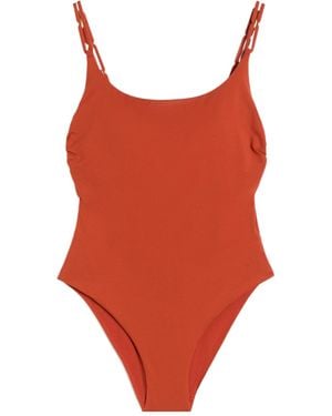 Max Mara Jersey Racer-Back Swimsuit - Red