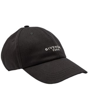 Givenchy Logo-Embroidered Cnavas Cap - Black