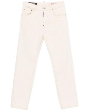 DSquared² Distressed-Effect Jeans - White