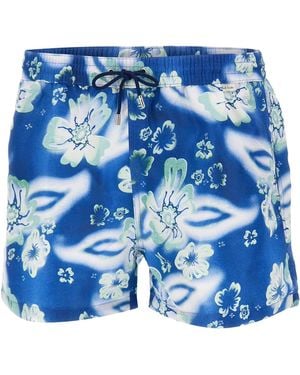 Paul Smith Riso Floral Swim Shorts - Blue