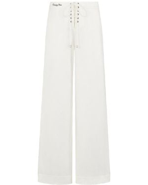 Dior Iviera Flared Pants - White