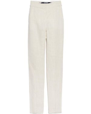 Jacquemus Side Split Straigh-Leg Trousers - White