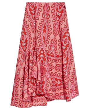 Etro Printed Midi Skirt - Red