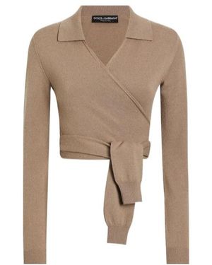 Dolce & Gabbana Wrap Cardigan - Natural