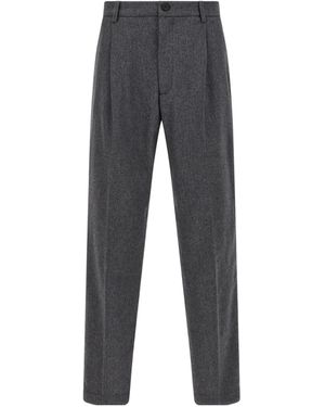 Department 5 Gin Straight-Leg Trousers - Grey