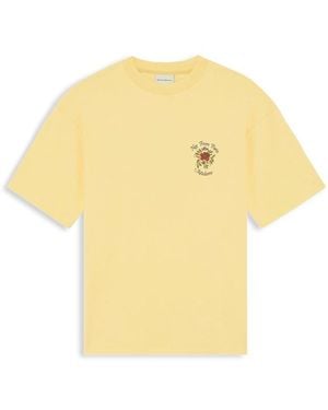 Drole de Monsieur Drôle De Monsieur Crewneck Straight Hem T-Shirt - Yellow