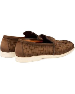 Santoni Flat Casual Shoes - Brown