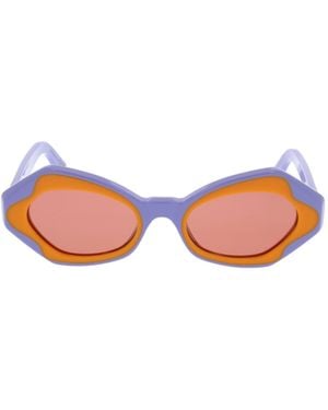 Marni Geometric Frame Sunglasses - Pink
