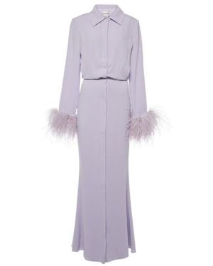 Roland Mouret Embellished Satin Crêpe Gown - Purple