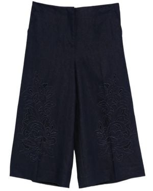 Twinset Embroidered Pants - Blue