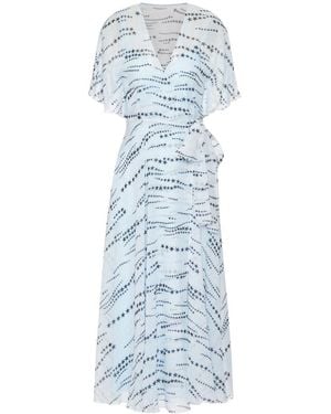 RED Valentino Star Print Dress - Blue