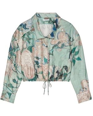 Givenchy Cropped Shirt - Green